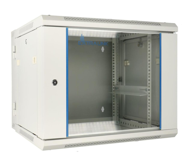Extralink Wisząca 19" 12U 600x600mm dwusekcyjna (szara) EX.12912 - 489410 - zdjęcie